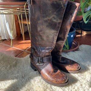 Frye Veronica Leather Riding Boots
